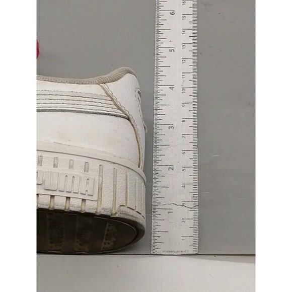 Puma Womens Sneakers White Pink Lace Up Athletic Shoe Padded Round Toe 6.5 - Picture 8 of 12